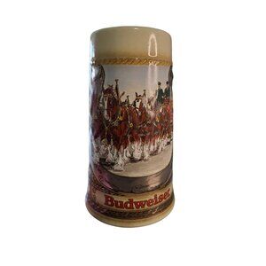 1986 Budweiser Clydesdale Horse Show Beer Stein Germany